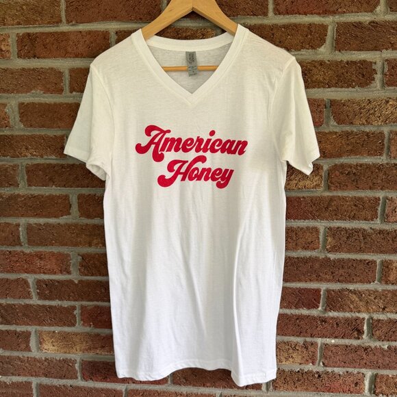 American Honey T-shirt * Small * V-Neck * Red / White - Picture 5 of 9